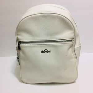 kipling leather backpack